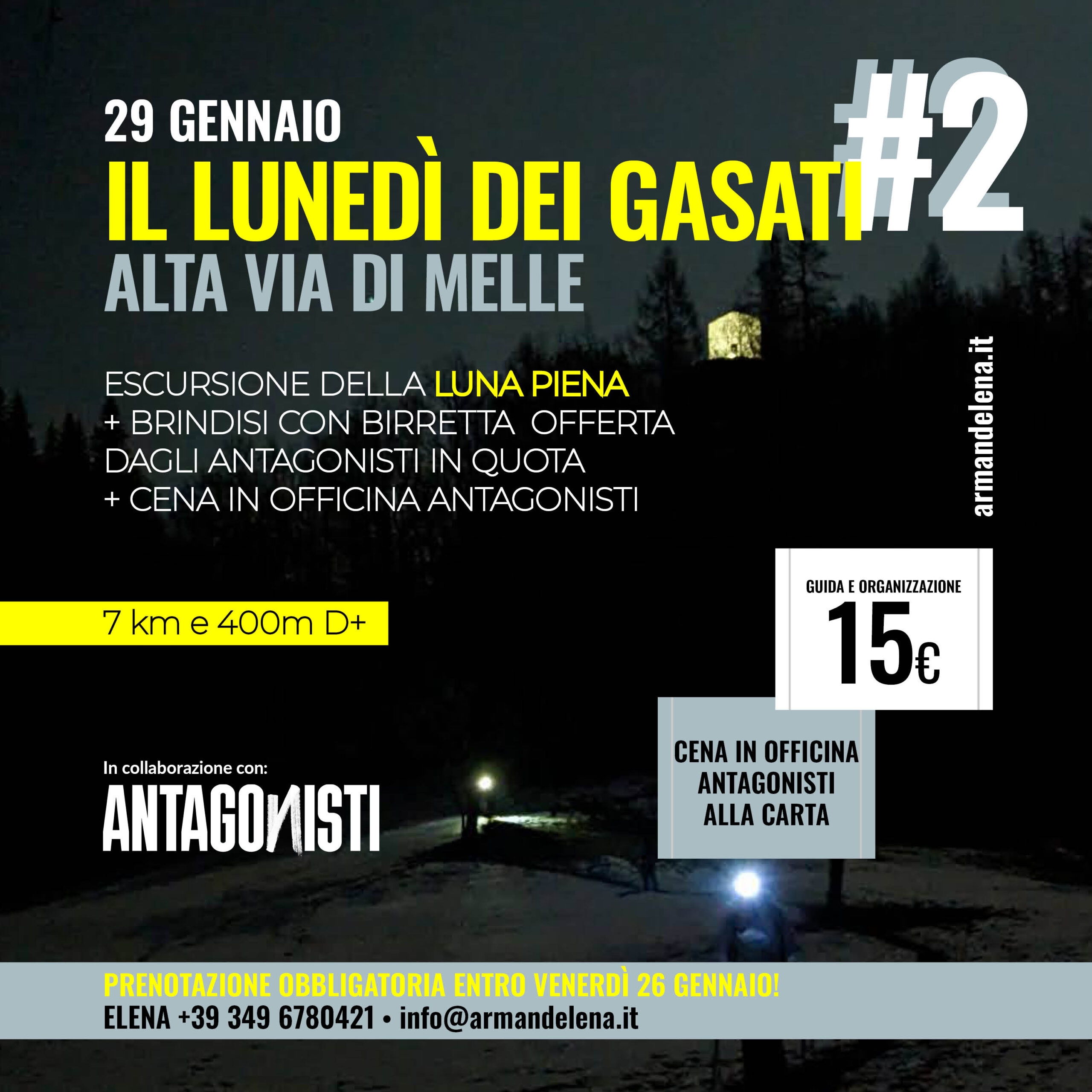 il lunedì dei gasati 29 gennaio alta via di melle