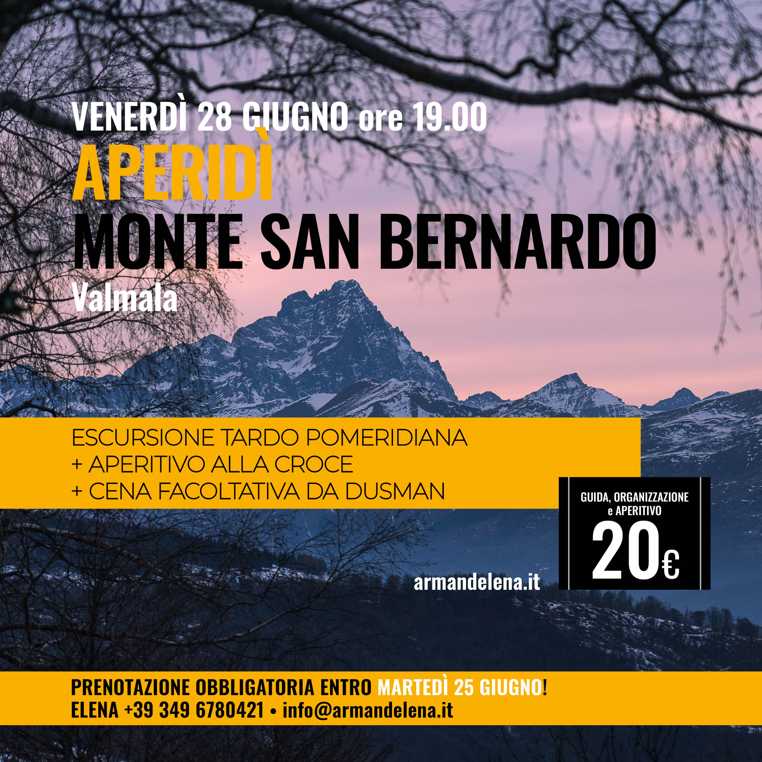 monte san bernardo APERIDì 28 giugno