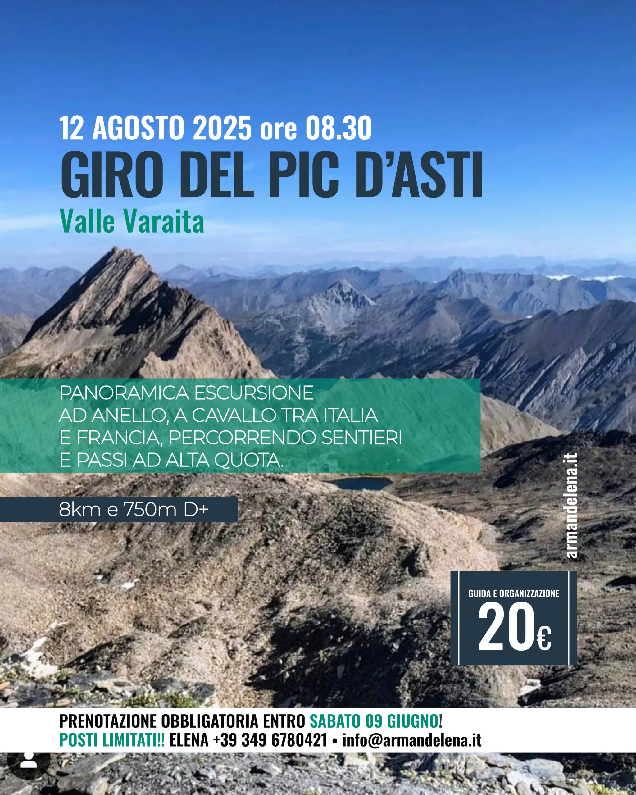 giro del pic d'asti - colle dell'agnello