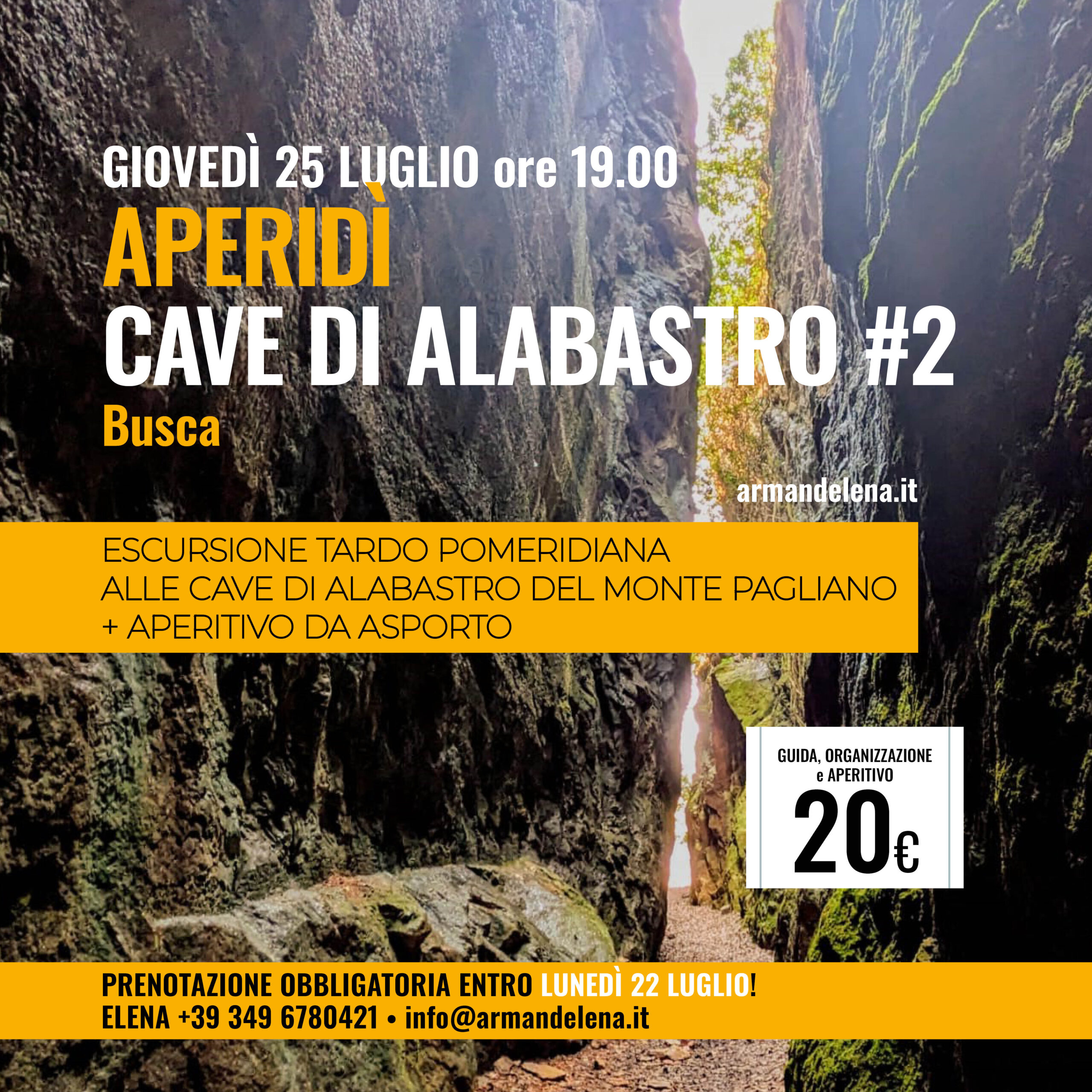 APERIDì - Cave di Alabastro 25 luglio