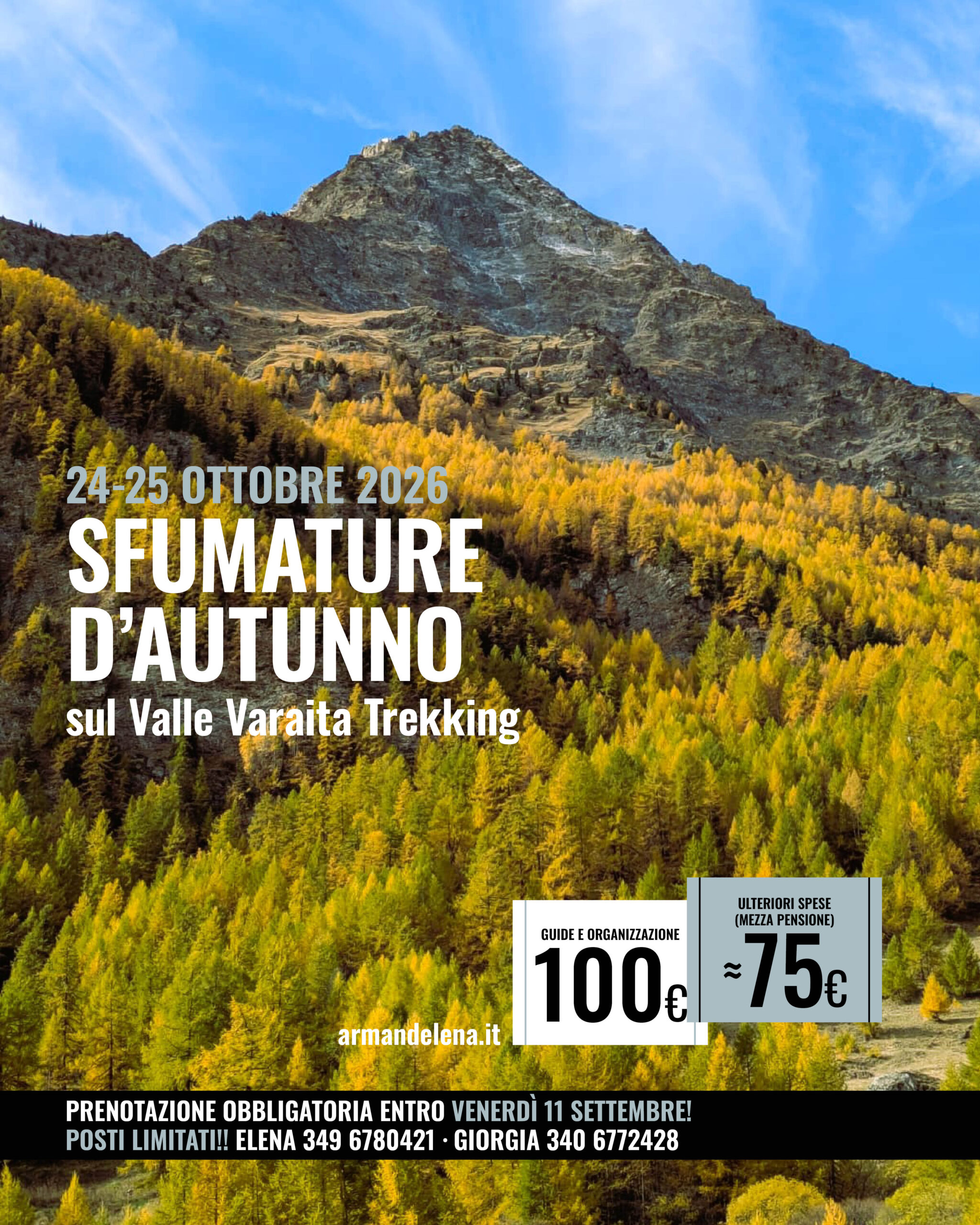 Sfumature d'autunno sul valle varaita trekking